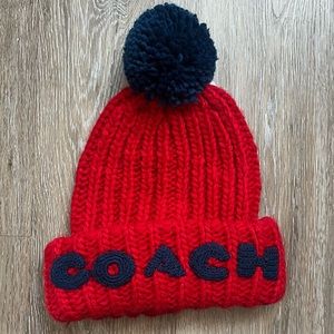 Coach Beanie with Pom